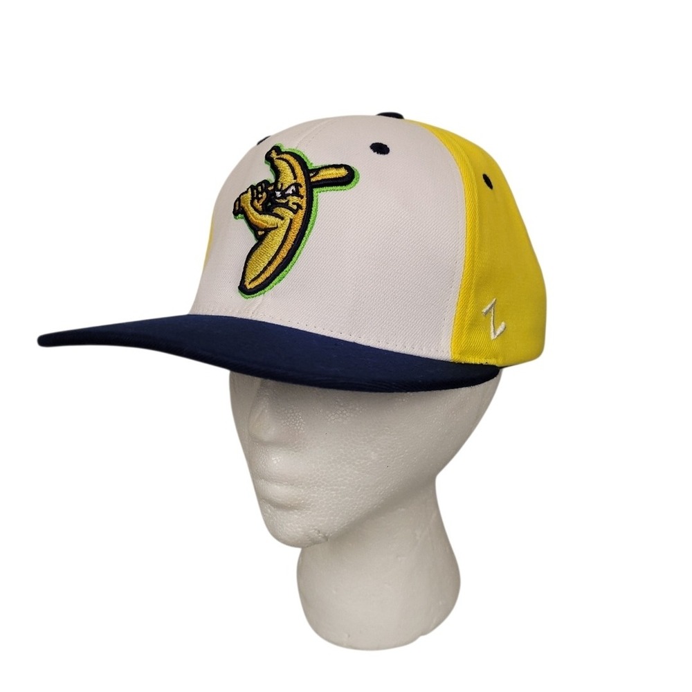 Savannah Bananas Zephyr Alternate Game Hat Yellow Navy Sz Large Banana Ball